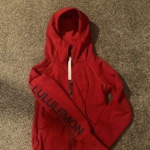 Lululemon size 4 red scuba jacket